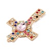 Alloy Rhinestone Big Pendants LS-ALRI-F074-05G-3