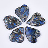 Synthetic Gold Line Regalite/Imperial Jasper/Sea Sediment Jasper Pendants G-S329-052A-1
