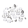 DIY 50Pairs Flat Round Earring Making Kits DIY-YW0001-90P-4