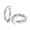 304 Stainless Steel Hoop Earring EJEW-F257-18-3