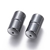 Magnetic Synthetic Hematite Screw Jewelry Clasps G-Q090-1-1