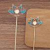 Ancient Style Alloy Hair Stick Finding PW-WGB0804-05-1