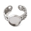 Curb Chains Shapes 304 Stainless Steel Ring Components STAS-P454-04B-P-2