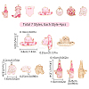 28Pcs 7 Styles Rack Plating Alloy Enamel Pendants ENAM-YW0004-86-3