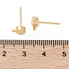 SHEGRACE Brass Stud Earring Findings XGR0105G-151G-3