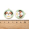 Eco-Friendly Alloy Enamel Pendants X-ENAM-Q437-057-NR-3