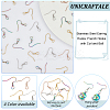 Unicraftale 80Pcs 4 Colors 304 Stainless Steel Earring Hooks STAS-UN0054-22-5