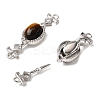 Brass Micro Pave Clear Cubic Zirconia Box Clasps KK-G505-39P-2