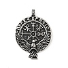 304 Stainless Steel Viking Pendants X-STAS-P309-28AS-1
