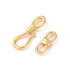 Brass Hook Clasps KK-C157-62G-2
