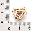 Brass Micro Pave Cubic Zirconia Charms KK-N261-05G-3