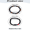 Natural Mixed Gemstone Stretch Bracelets BJEW-LP0001-25F-2