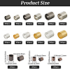 4500Pcs 15 Styles Brass Crimp Beads KK-PA0001-08-2
