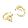 Teardrop Brass Cuff Earrings EJEW-I305-61G-2