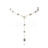 Handmade Natural Labradorite Beaded Chains Earring & Necklaces Sets SJEW-JS01342-03-3