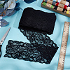Polyester Elastic Flower Lace Trim Fabric DIY-WH0632-94A-3