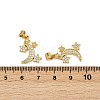 Brass Micro Pave Cubic Zirconia Pendants KK-S526-36G-3