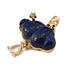Dyed Natural Lapis Lazuli Carved Pendants GG-CBA5963-03A-2