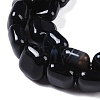 Natural Black Agate Beads Strands G-M435-A08-01-4