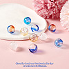 10Pcs 5 Colors Transparent Handmade Blown Glass Globe Beads GLAA-PJ0001-04-4