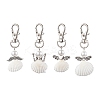 Angel Spiral Shell Pendant Decooration HJEW-JM01964-1