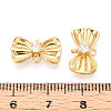 Brass Pave Clear Cubic Zirconia Connector Charms KK-N272-12G-3