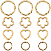 120Pcs 4 Styles Tibetan Style Alloy Bead Frames FIND-SC0008-83-1