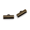 Iron Ribbon Crimp Ends X-IFIN-S008-AB-NF-2