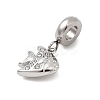 304 Stainless Steel Crystal Rhinestone Sea Animal European Dangle Charms STAS-D153-02A-P-2