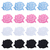 36Pcs 4 Colors Computerized Embroidery Cloth Iron On/Sew On Patches PATC-ME0001-11-1