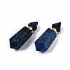 Faceted Natural Lapis Lazuli Pendants G-T131-15B-2