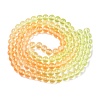 Baking Paint Transparent Glass Beads X-DGLA-M001-8mm-08-2