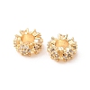 Brass Micro Pave Clear Cubic Zirconia European Beads LS-KK-F942-11G-2