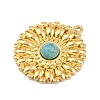 Bohemian Style 304 Stainless Steel with Synthetic Turquoise Pendants LS-STAS-G381-02G-05-2