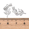Brass Rhinestone Pendants KK-E793-15P-3