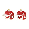 Alloy Enamel Pendants ENAM-V001-01F-G-1
