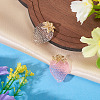2Pcs 2 Colors Alloy Resin Pendants CRES-TA0001-53-4