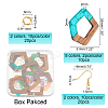 DIY Walnut Wooden Dangle Earring Making Kits DIY-OC0006-67-2