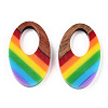 Opaque Resin & Walnut Hollow Pendants RESI-TAC0026-05E-3
