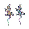 Rainbow Color Alloy Big Pendant Rhinestone Settings PALLOY-N163-169-NR-2
