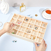 24 Grids Wood Jewelry Display Trays for Earrings Rings Bracelets Necklaces AJEW-WH0673-70-3