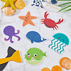 2Sets 20Pcs Sea Animal PVEA Bathtub Non-Slip Stickers AJEW-CN0004-08-7