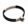 PU Leather Cord Bracelets BJEW-E271-01P-2