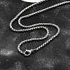 Non-Tarnish 304 Stainless Steel Box Chain Necklaces NJEW-F227-09P-06-1