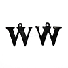 304 Stainless Steel Alphabet Charms STAS-H122-W-EB-1