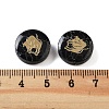 Dyed Black Synthetic Turquoise Beads G-F775-B10-3
