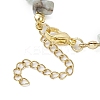 Starfish Synthetic Turquoise & Natural Flower Amazonite Chip Beaded Bracelets for Women BJEW-JB11264-04-4