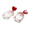 Christmas Acrylic Dangle Stud Earrings with 304 Stainless Steel Pin for Women LS-EJEW-D060-01B-1