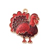 Alloy Enamel Pendants ENAM-A008-31KCG-01-1