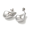 304 Stainless Steel Teardrop Stud Earrings for Women EJEW-S237-07-2